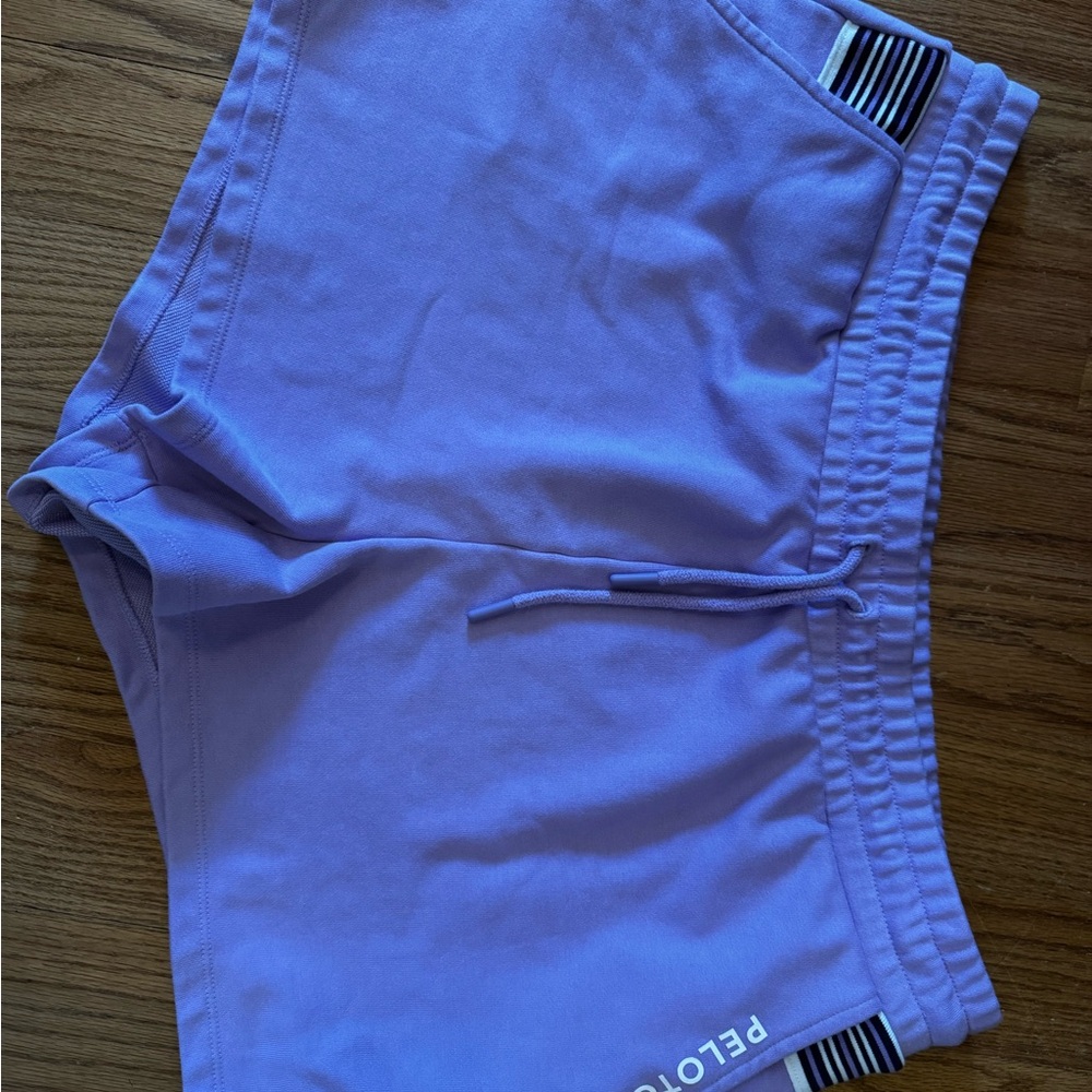 Peloton Lavender Shorts with Striped Detail XXL